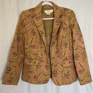 Peck & Peck Vintage Style Paisley Print Blazer